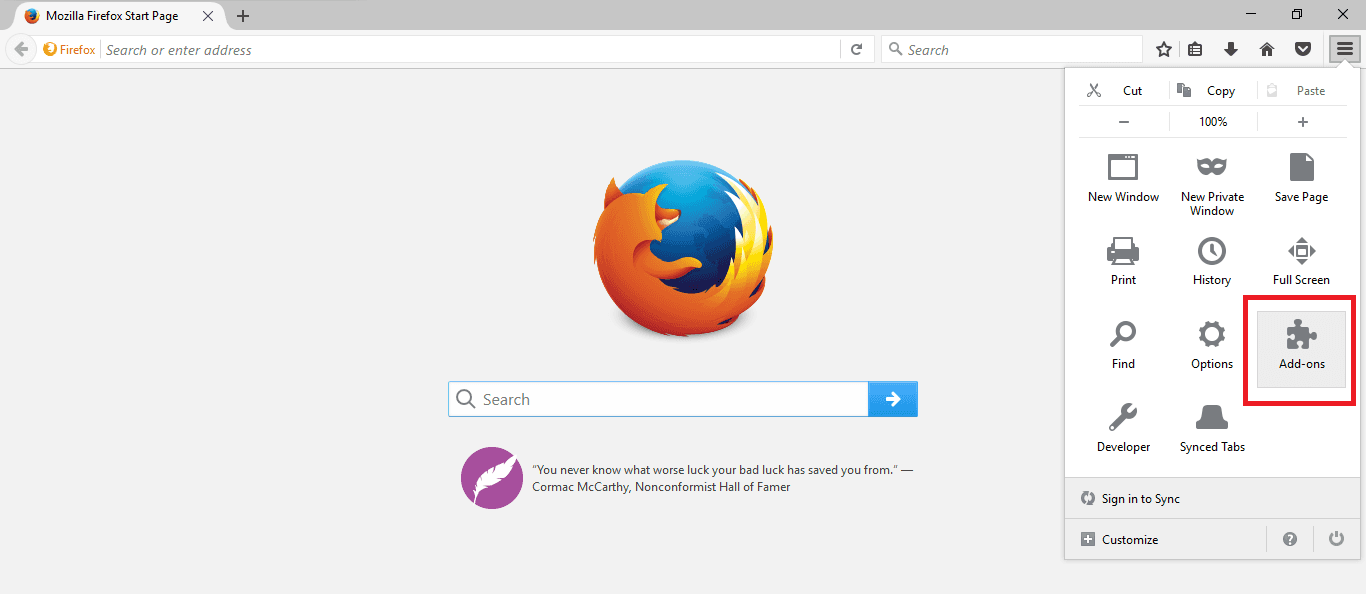 Remove Avast SafePrice from Firefox