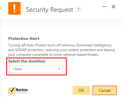 antivirus disable timer