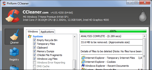 ccleaner-scan ERR_CONNECTION_RESET