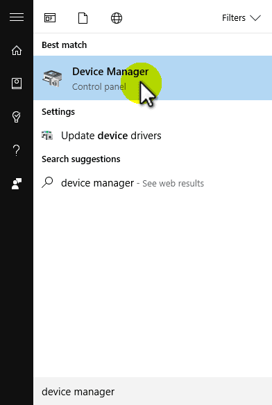 Open Device Manager to Update Realtek Audio Drivers