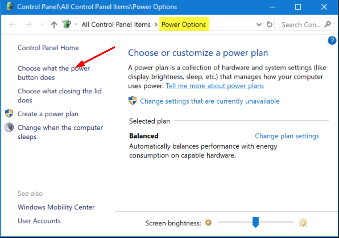 Disable Fast boot to fix Unexpected Store Exception in Windows 10