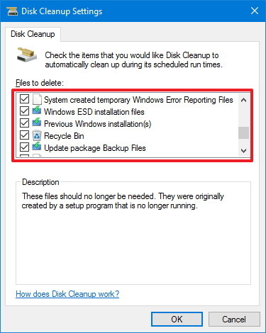 Disk Cleanup for fixing Video Scheduler Internal Error