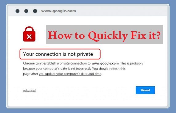 how to fix insecure connection chrome