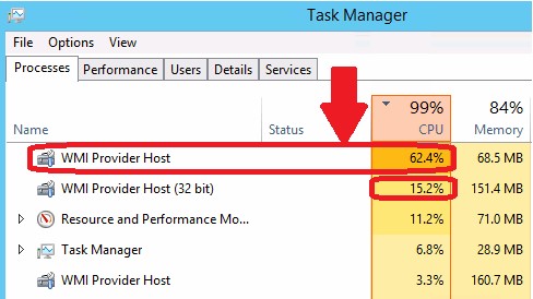 wmi provider host high cpu