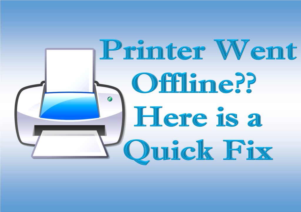 windows 10 printer offline change to online