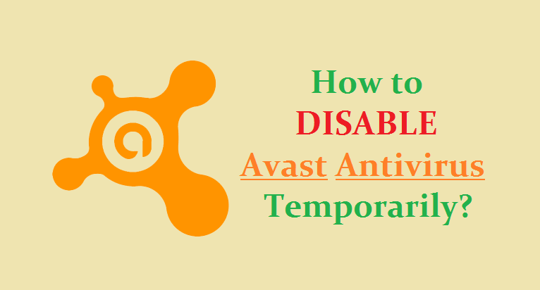 how do you disable avast temporarily on windows 10