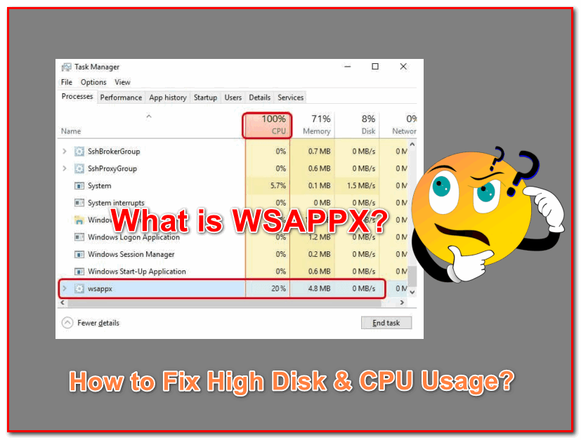 Wsappx'i devre dışı bırak - Yüksek CPU kullanımını düzeltin ...