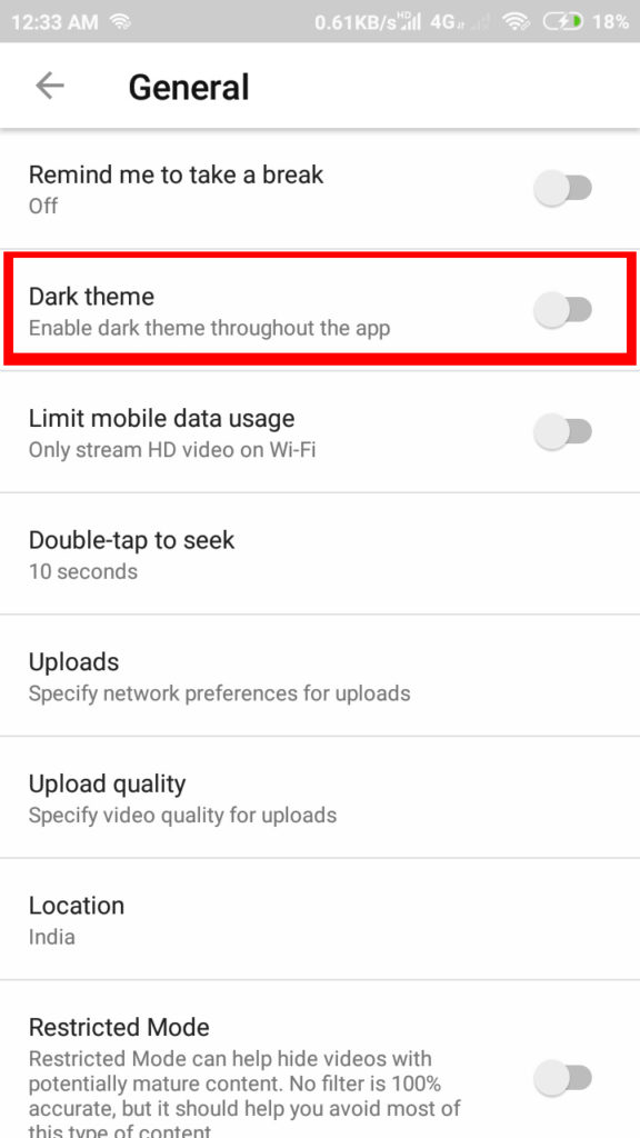 How to Change YouTube to Dark Mode