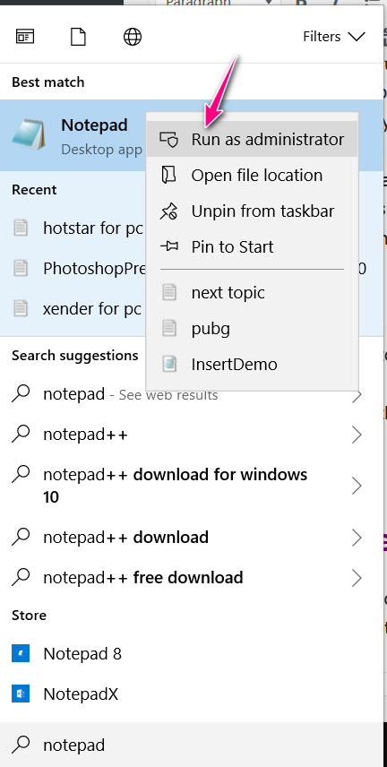 Open Hosts File in Windows to Fix DNS PROBE FINISHED NXDOMAIN