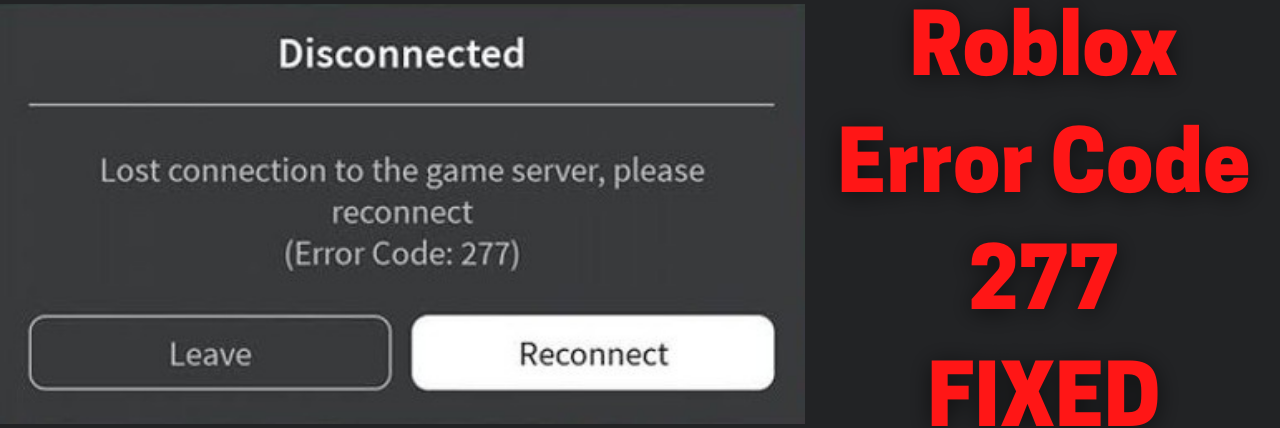 Roblox Error Code 277