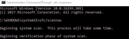 SFC Scan Command