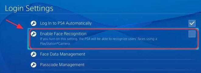 Uncheck the  Enable Face Recognition Option