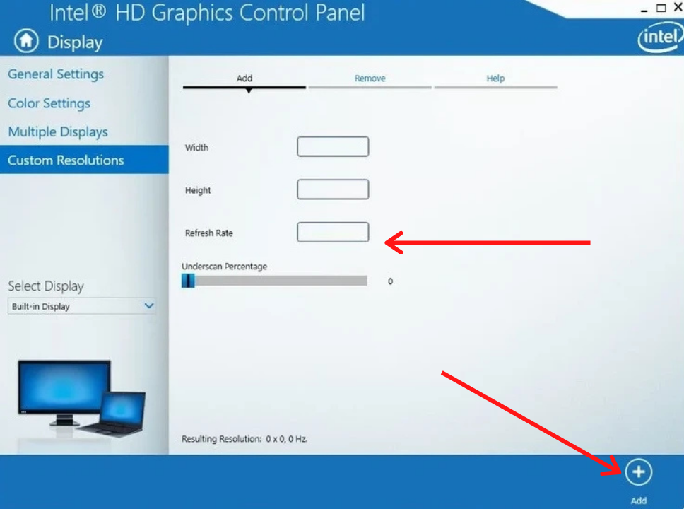 Intel HD graphics control panel to overclock Computer Monitor