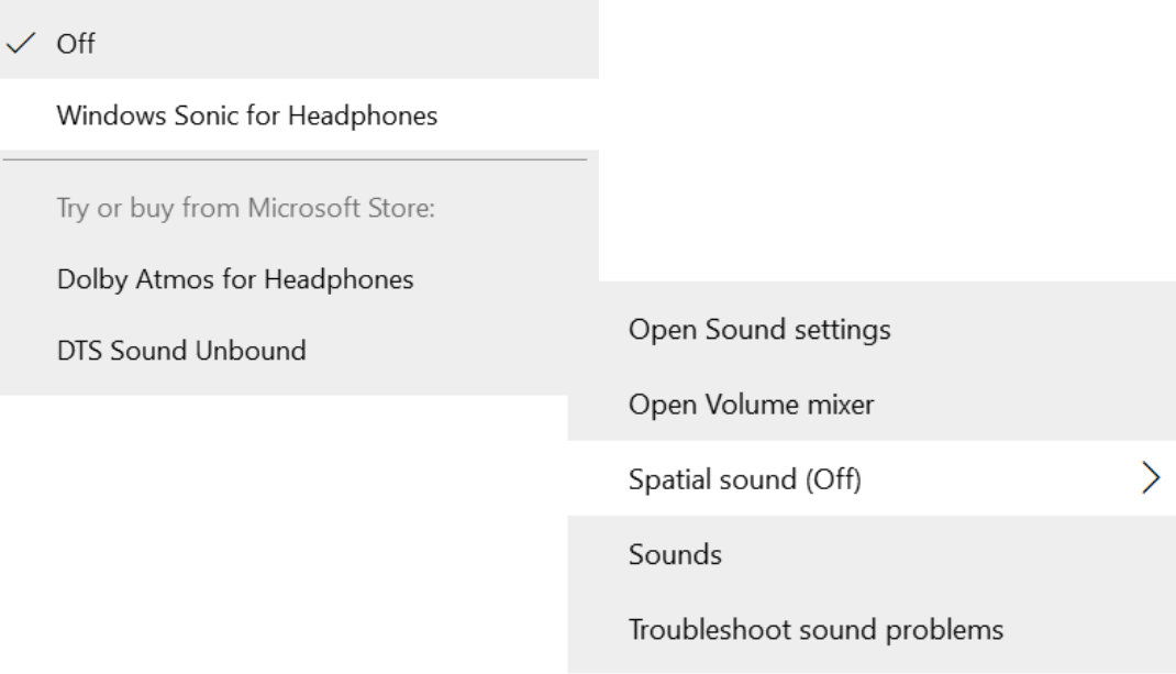 Enable Windows Sonic Using The Speakers Button