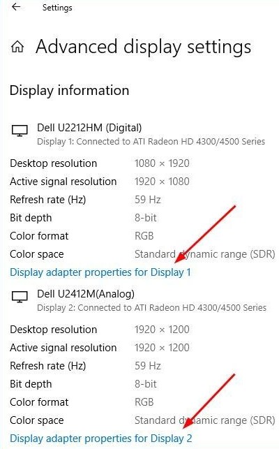 Advanced Display Settings to Fix Second Monitor Not Detected 