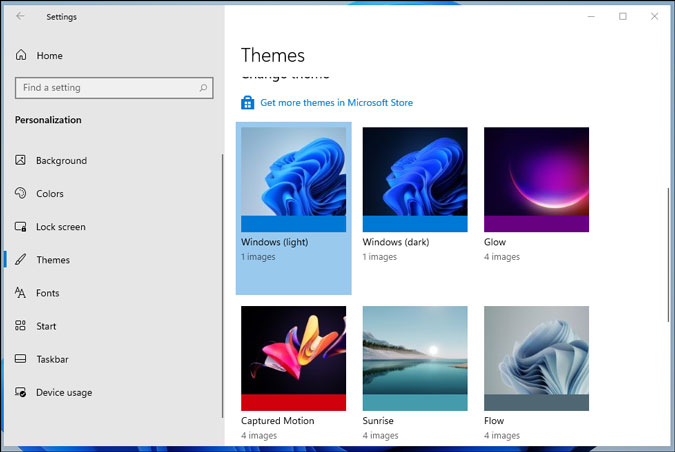 New themes Windows 11