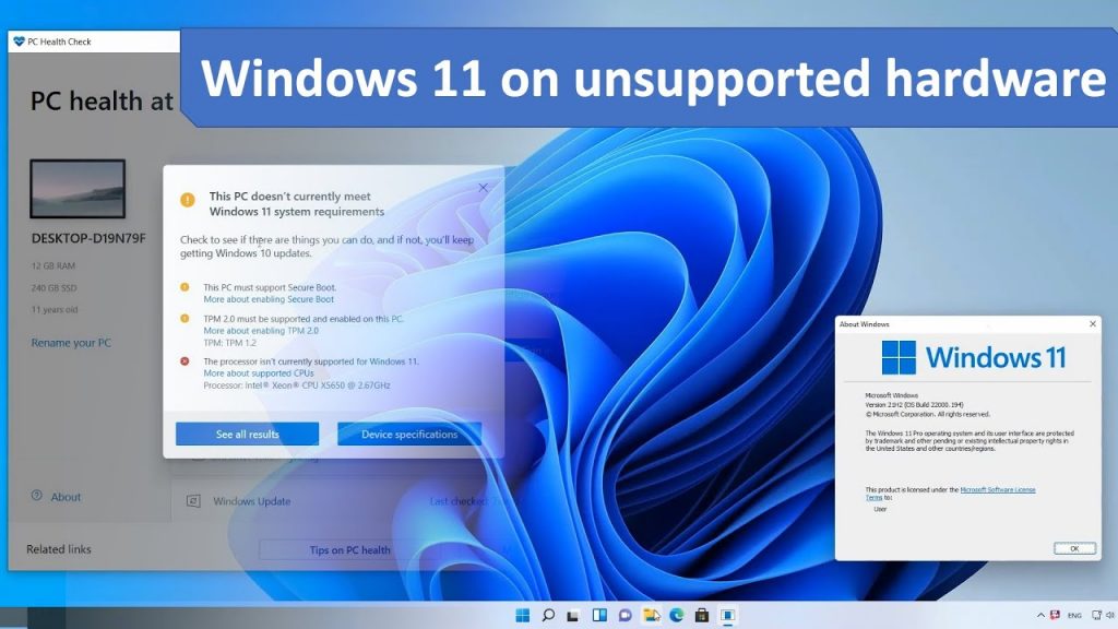 windows 11 unsupported pc iso